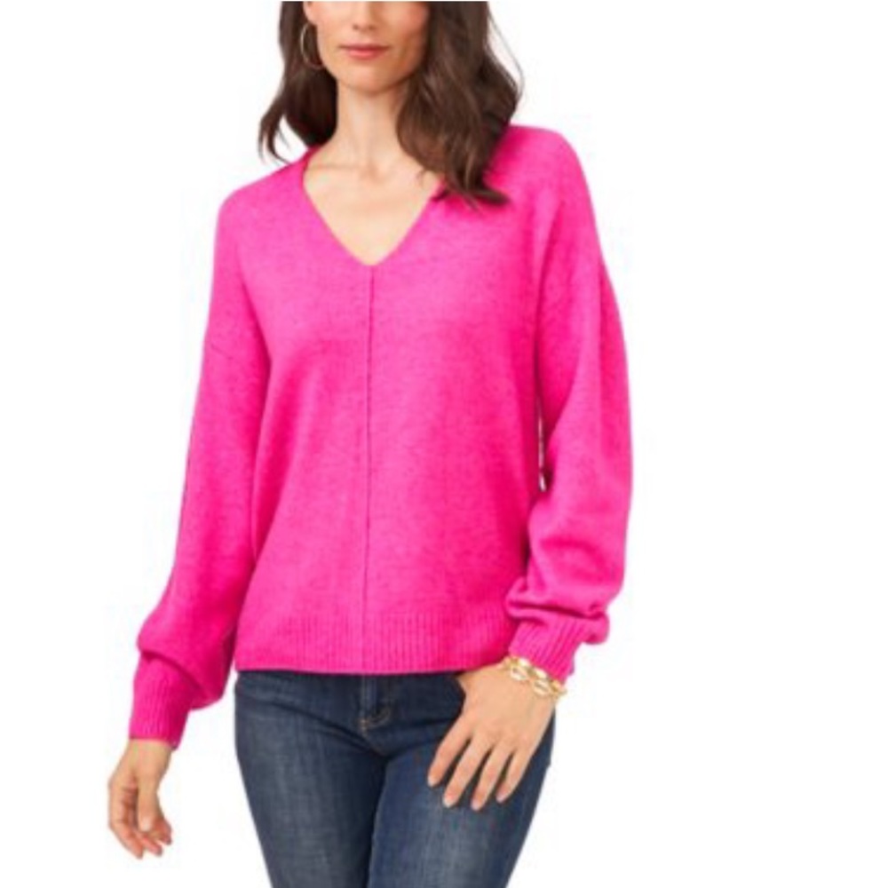 Vince Camuto Ladies V-neck sweater pull over NEW